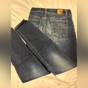 American Eagle High Rise Skinny Jeans Size 0 Regular